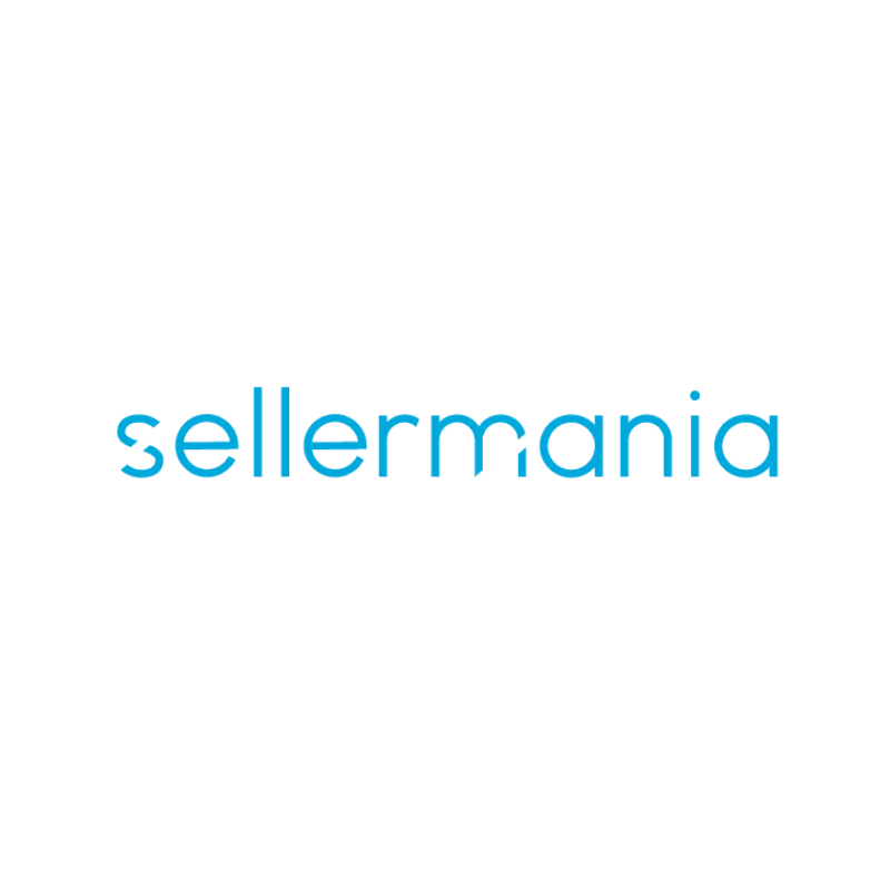 Marketplace d'accompagnement clients - Le logo Sellermania sur fond blanc.